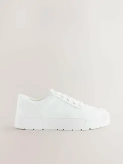 Clearance Next Cleat Chunky Lace Up Trainers White
