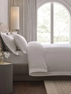 Next Collection Luxe 1000 Thread Count Sateen Oxford Luxury Duvet Cover and Pillowcase Set^ Bedsets & Duvet Covers
