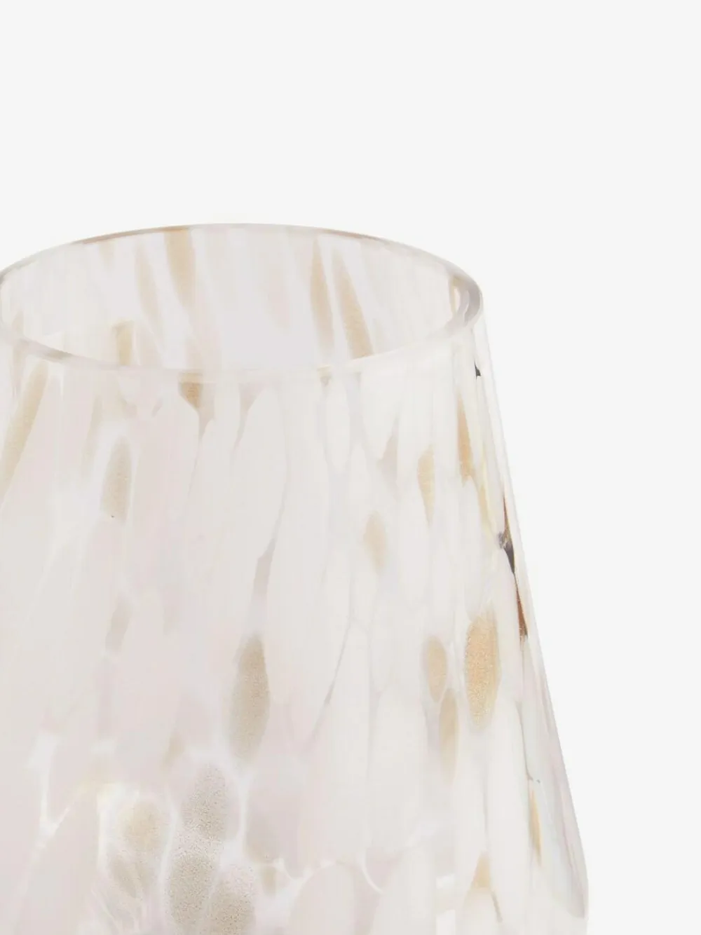 Next White Confetti Glass Candle Holder Hurricane^ Candle Holders & Lanterns