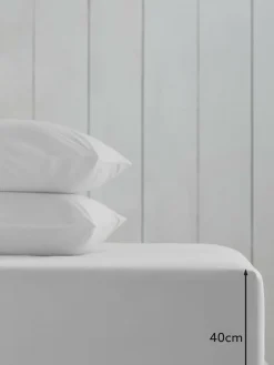Next White Cotton Rich Extra Deep Fitted Bed Sheet^ Bedsheets & Pillow Cases