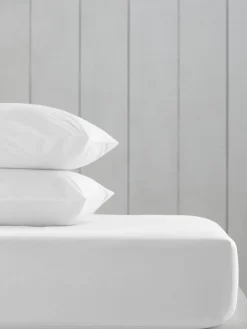 Online Next White Cotton Rich Fitted Bed Sheet