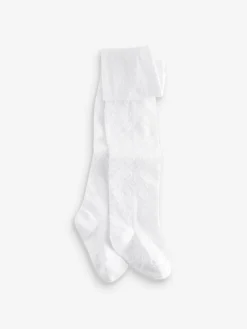 Next Cotton Rich Textured Heart Tights^ Socks & Tights|Socks & Tights