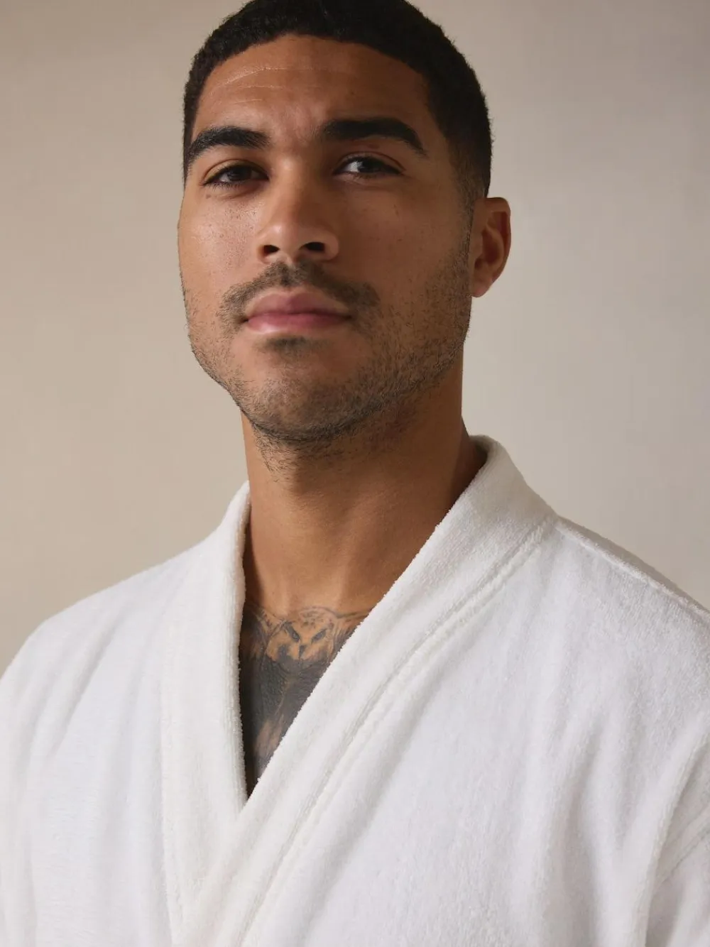 Next White Cotton Towelling Dressing Gown^ Bathrobe