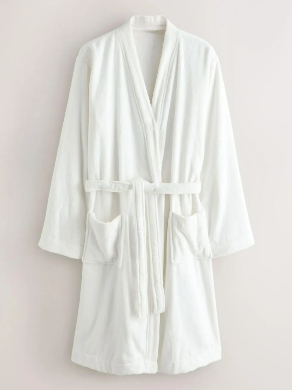 Next White Cotton Towelling Dressing Gown^ Bathrobe