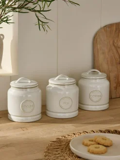 Next Country Badge Set of 3 Storage Jars^ Storage & Organisation