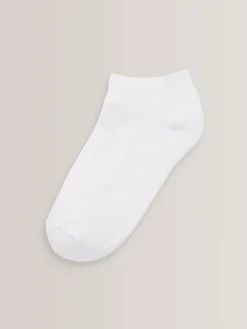 Next Cushioned Footbed Sports Trainers Socks 5 Pack White