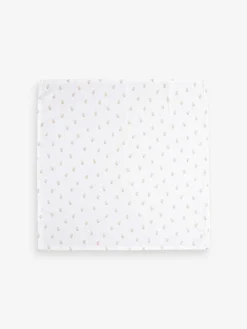 Clearance Next Baby Muslins Cloths 4 Pack White Delicate Animal