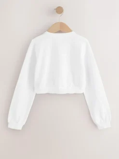 Online Next White Diamante Occasion Shrug (3-16yrs)