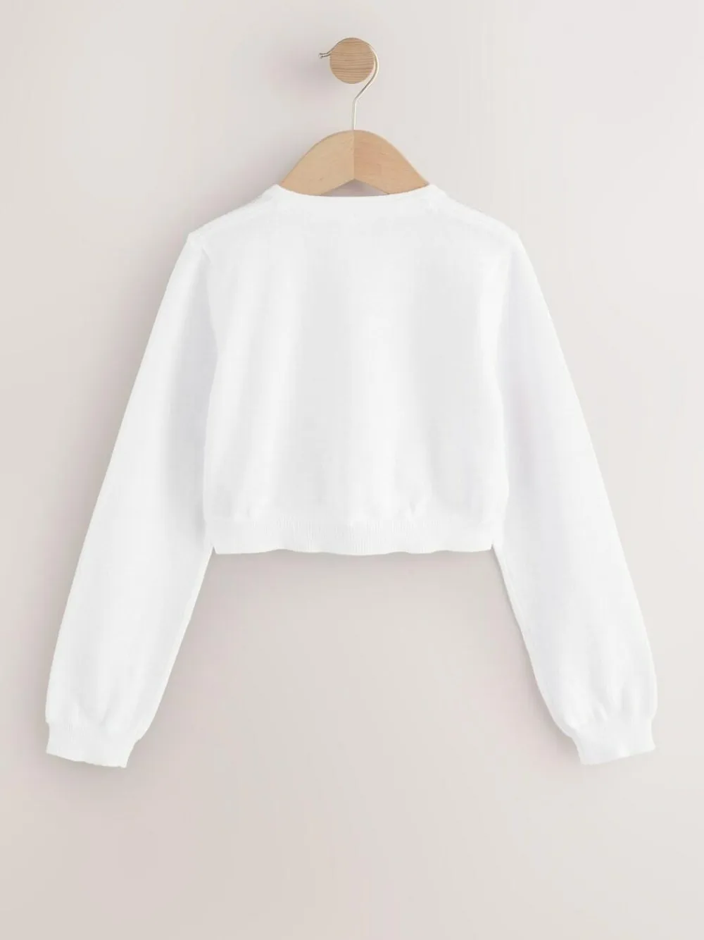 Online Next White Diamante Occasion Shrug (3-16yrs)