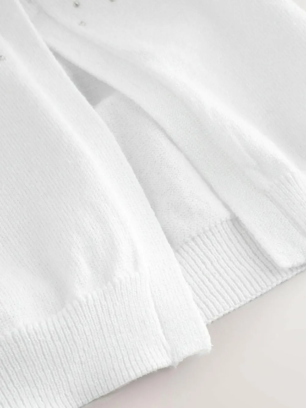 Online Next White Diamante Occasion Shrug (3-16yrs)