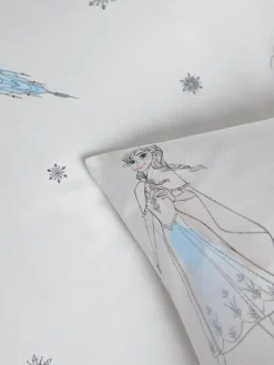 Next White Disney Frozen 100% Cotton Duvet Cover and Pillowcase Set^ Childrens Bedding|Bedsets & Duvet Covers