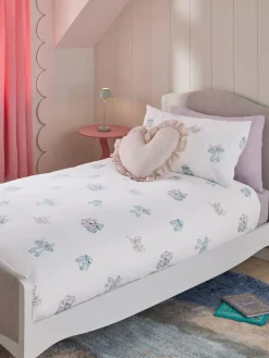 Next White Disney Lilo and Stitch 100% Cotton Duvet Cover and Pillowcase Set^ Childrens Bedding