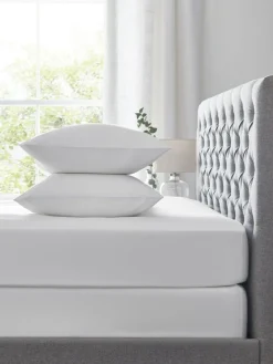 Hot Next White Easy Care Polycotton 2 Pack Sheet