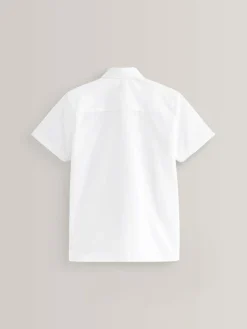 Clearance Next White Easy Fastening Short Sleeve School Shirts 2 Pack (3-16yrs)