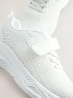 Discount Next Elastic Lace-Up Trainers White