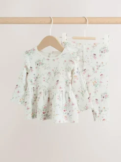 Next White Fairy Long Sleeve Frill Top And Leggings Baby 2 Piece Set (0mths-2yrs)^ Tops|Sets & Co-Ords