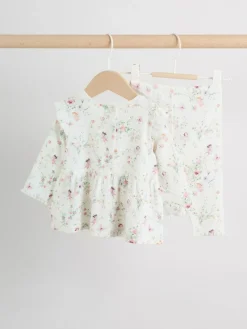 Next White Fairy Long Sleeve Frill Top And Leggings Baby 2 Piece Set (0mths-2yrs)^ Tops|Sets & Co-Ords