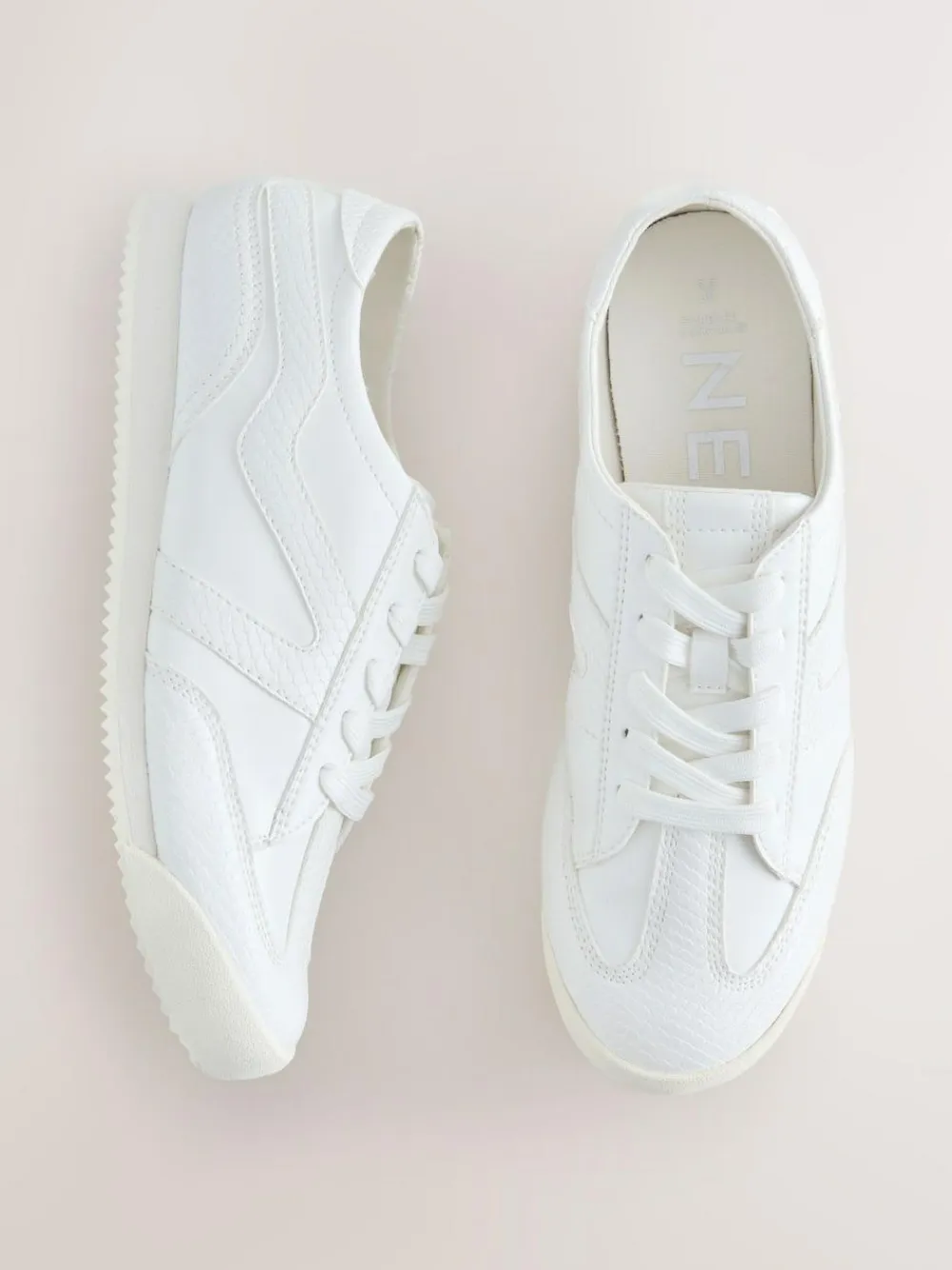 Next Forever Comfort® Slimeline Side Stripe Lace Up Trainers^Women Sneakers