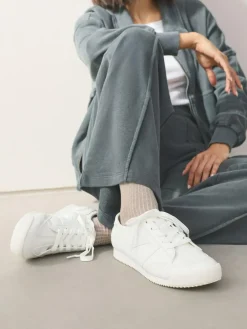 Next Forever Comfort® Slimeline Side Stripe Lace Up Trainers^Women Sneakers