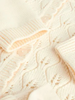 Clearance Next Frill Knitted Bow Cardigan Set (0mths-3yrs) White