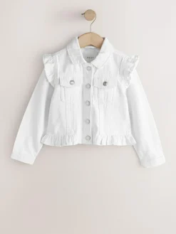 Next Frill Shoulder Denim Jacket (3-16yrs)^ Occasionwear|Jackets & Coats