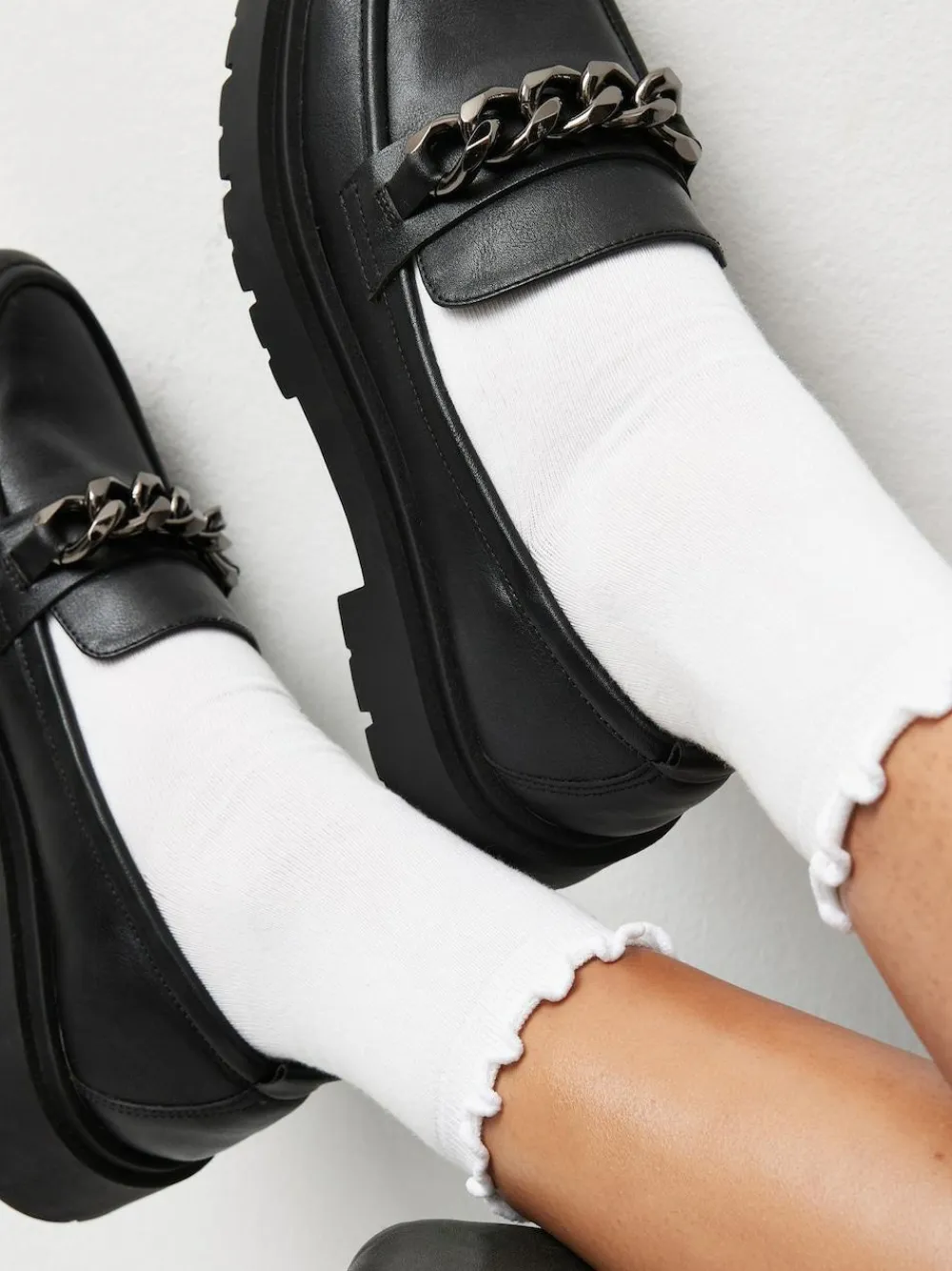 Next Frill Top Cushion Sole Ankle Socks 4 Pack^Women Socks & Tights