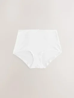 New Next White Full Brief Cotton Rich Knickers 5 Pack