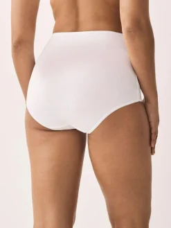 New Next White Full Brief Cotton Rich Knickers 5 Pack