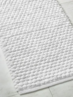 Next White Giant Bobble Bath Mat^ Towels & Bathmats