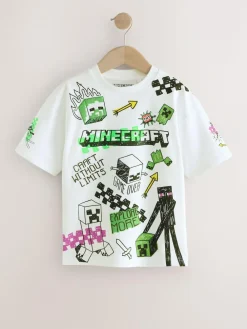 Sale Next White Graffiti Single Minecraft T-Shirt (3-16yrs)