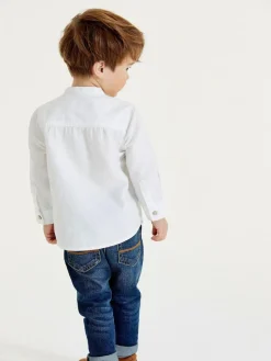 Next Grandad Collar Linen Mix Shirt (3mths-7yrs)^BOY Suits & Vest|Shirts