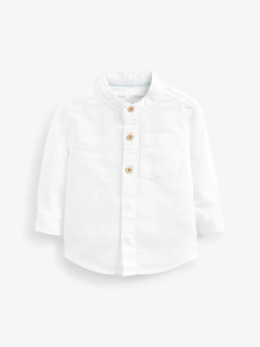 Next Grandad Collar Linen Mix Shirt (3mths-7yrs)^BOY Suits & Vest|Shirts