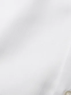 Best Next White Grandad Collar Regular Fit Button Down Easy Iron Oxford Shirt