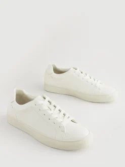 Next White Ground Minimal Trainers^ Shoes