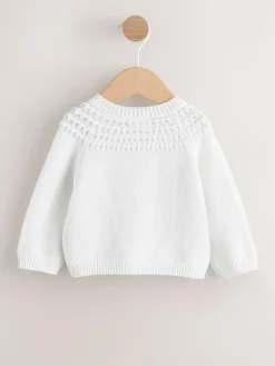 Next Heart Pocket Button Through Baby Cardigan (0mths-2yrs)^ Knitwear|Knitwear