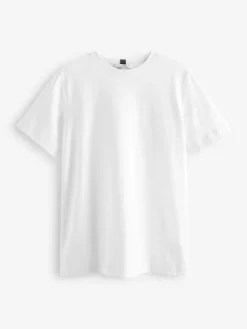 Next White Heavyweight Short Sleeve Crew Neck T-Shirt