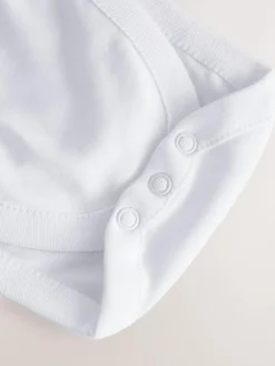 Next White Hip Dysplasia Short Sleeve Bodysuits 5 Pack^BOY Bodysuits & Vests|Vests