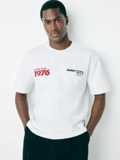 Outlet Next Hot Hatch Car Graphic T-Shirt White