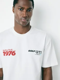 Outlet Next Hot Hatch Car Graphic T-Shirt White