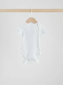 Next White Kind To Skin Baby Bodysuits 3 Pack^BOY Unisex|Bodysuits & Vests