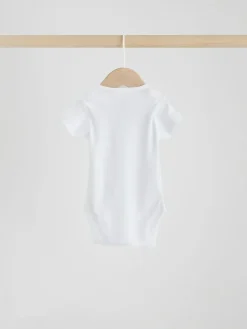 Next White Kind To Skin Baby Bodysuits 3 Pack^BOY Unisex|Bodysuits & Vests