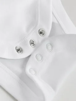 Next White Kind To Skin Baby Bodysuits 3 Pack^BOY Unisex|Bodysuits & Vests