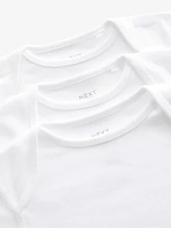 Next White Kind To Skin Baby Bodysuits 3 Pack^BOY Unisex|Bodysuits & Vests