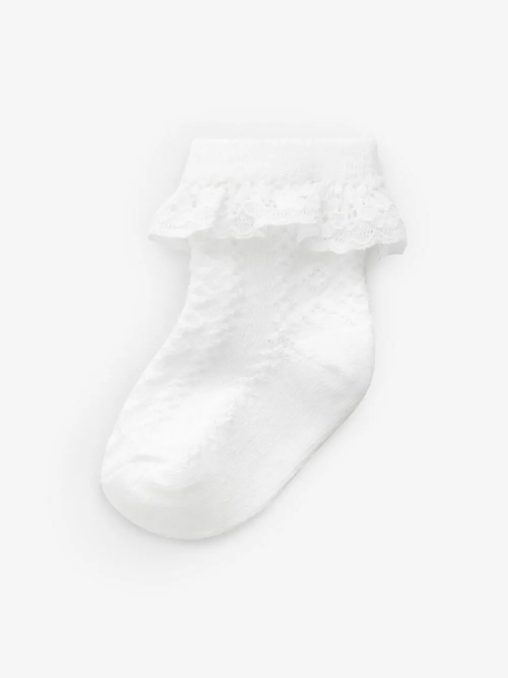 Next Lace Baby Socks 7 Pack (0mths-2yrs) White