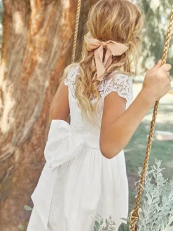 Discount Next White Lace Bodice Flower Girl Bow Dress (3-16yrs)