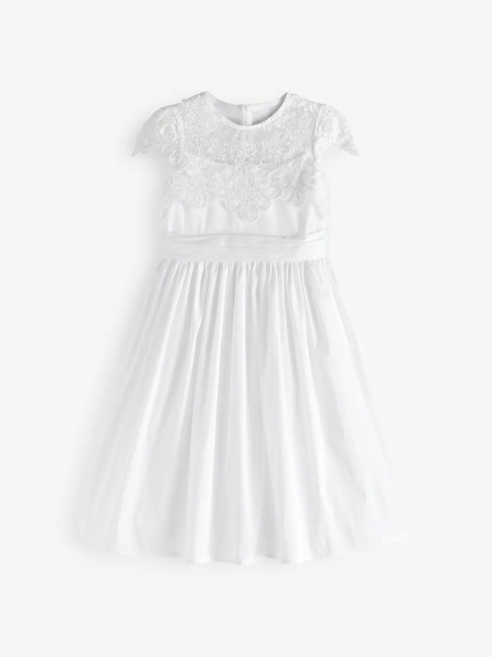 Discount Next White Lace Bodice Flower Girl Bow Dress (3-16yrs)