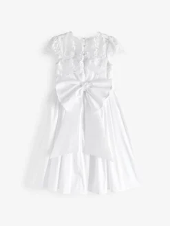 Discount Next White Lace Bodice Flower Girl Bow Dress (3-16yrs)