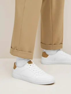 Best Next White Lace-Up Low Trainers