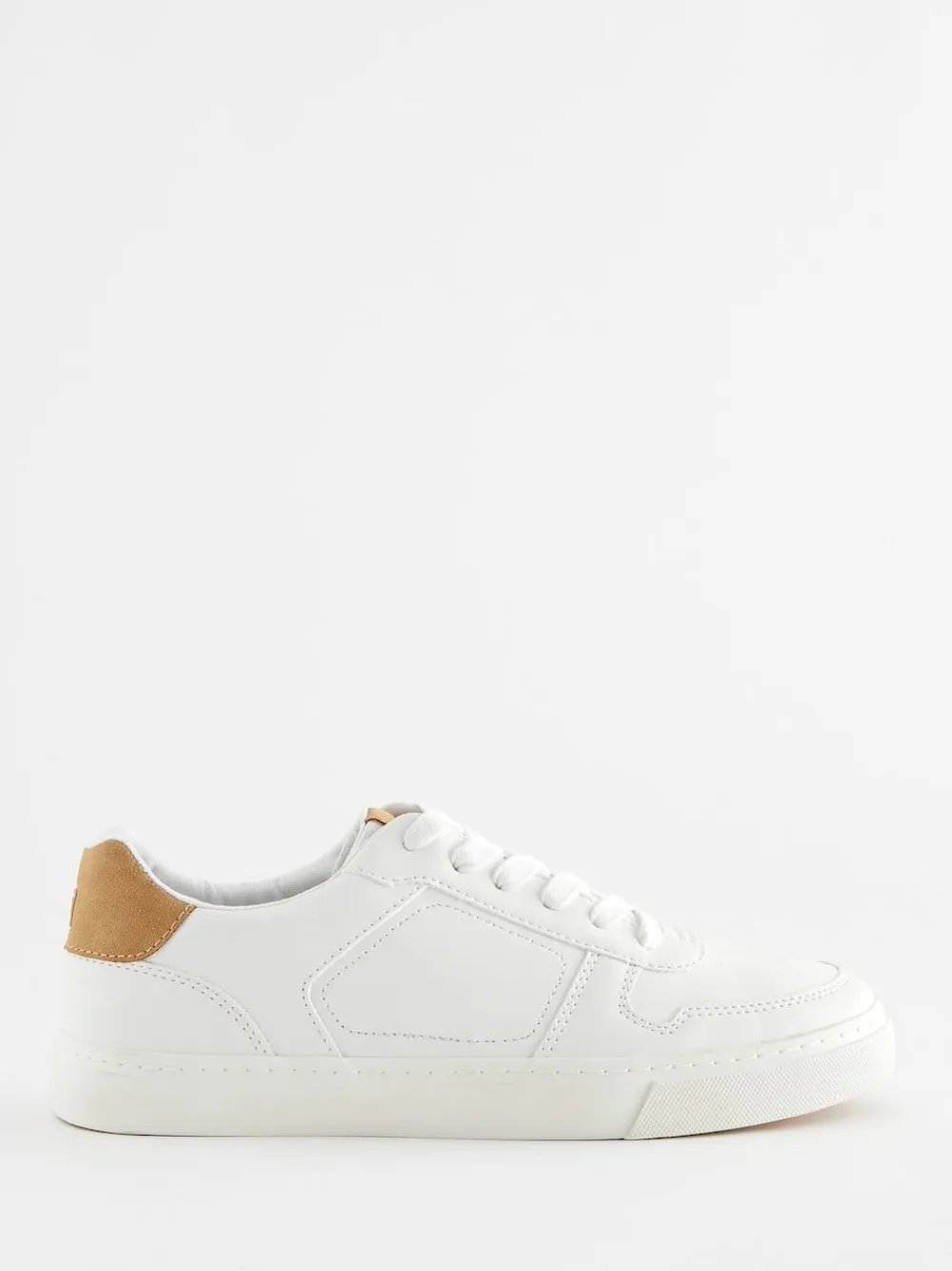 Best Next White Lace-Up Low Trainers