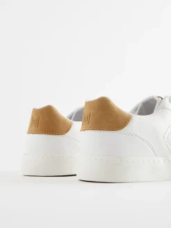 Best Next White Lace-Up Low Trainers